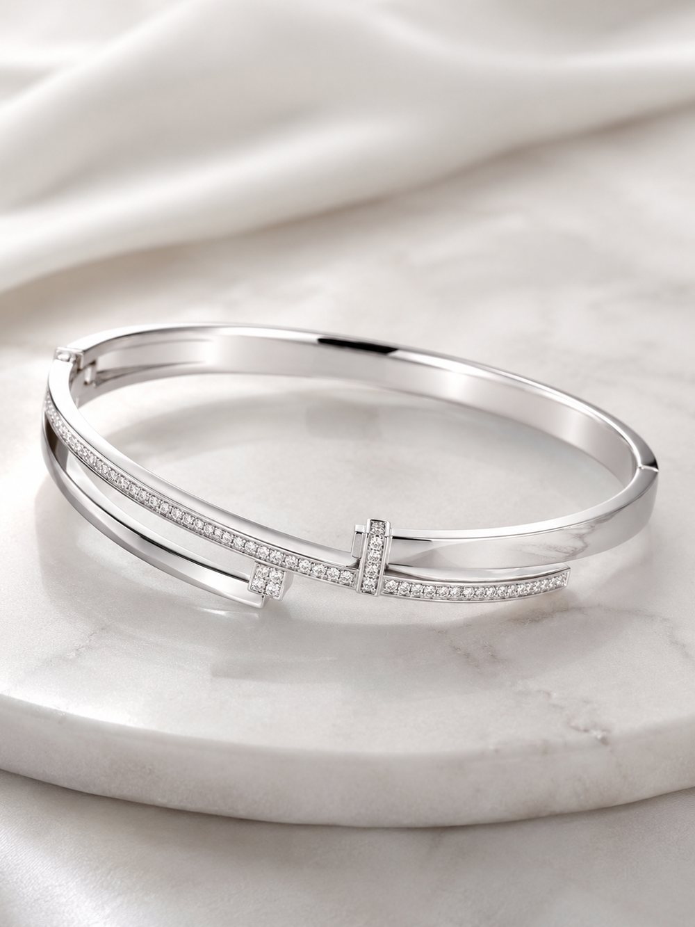 Platinum bangle